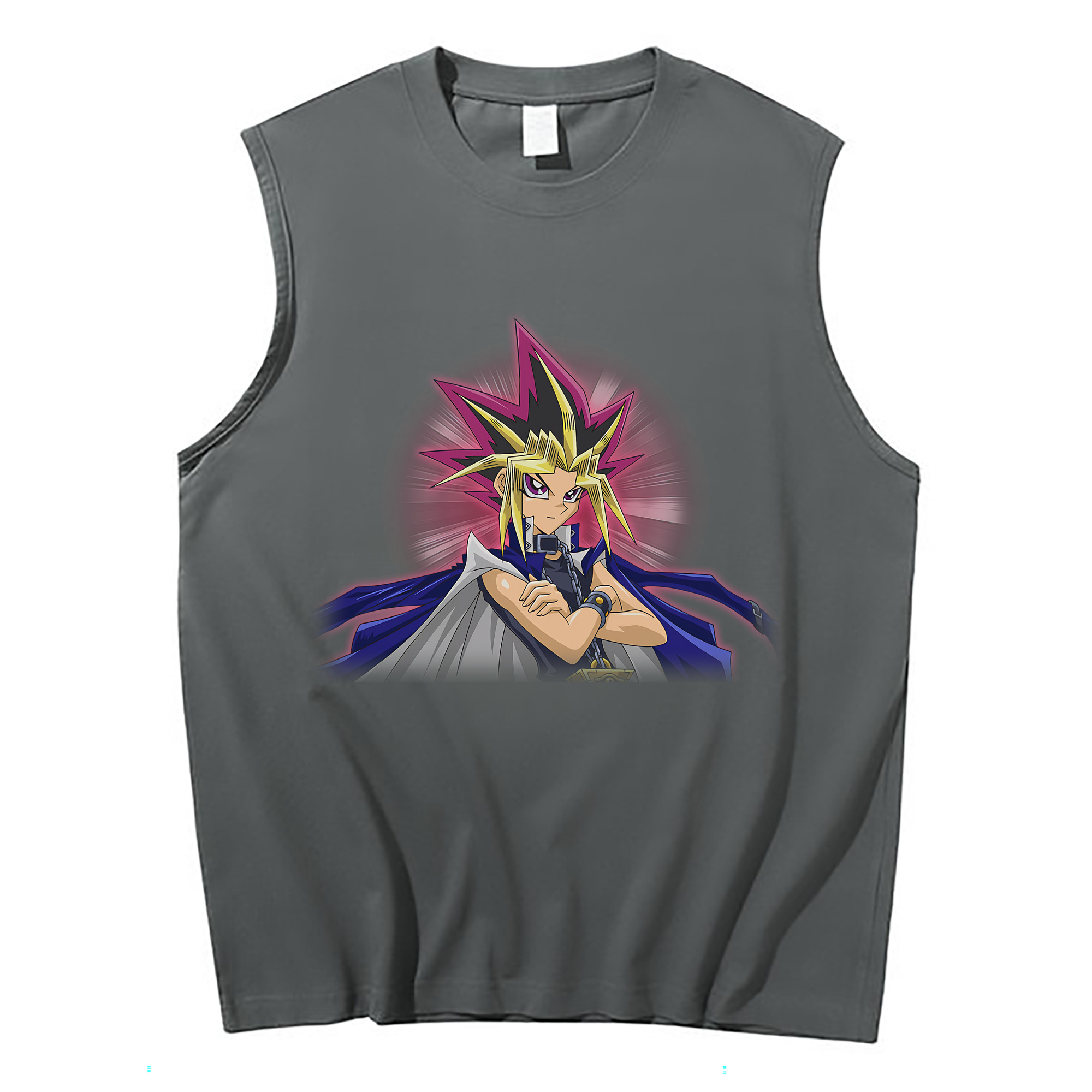 （画像用） 遊☆戯☆王 Yu-Gi-Oh! コットン100％タンクトップ（フロントプリント）